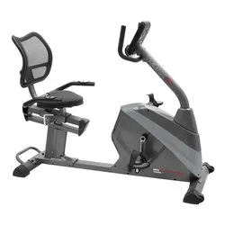 Cyclette elettromagnetica orizzontale (volano 10 Kg ) Nero e Silver BRX 95 CONFORT - immagine 1