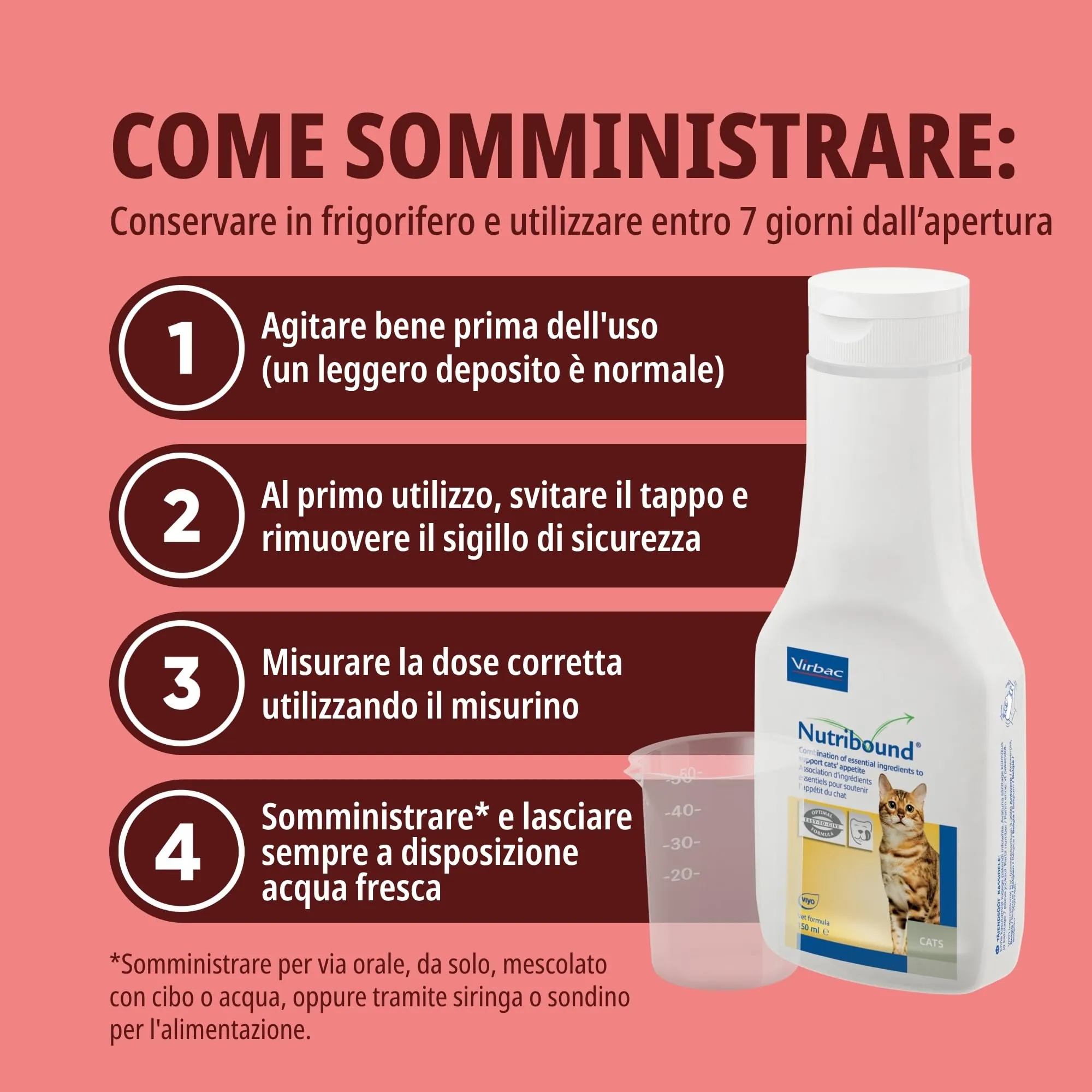 Virbac Nutribound mangime complementare liquido per gatti 150 ml - immagine 6