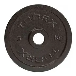 Disco ghisa olimpionico foro 25 mm (5Kg) Nero DNG 5 - immagine 1