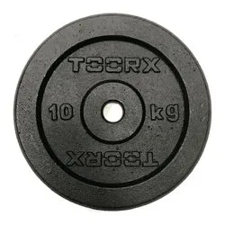 Disco ghisa olimpionico foro 25 mm (10Kg) Nero DNG 10 - immagine 1