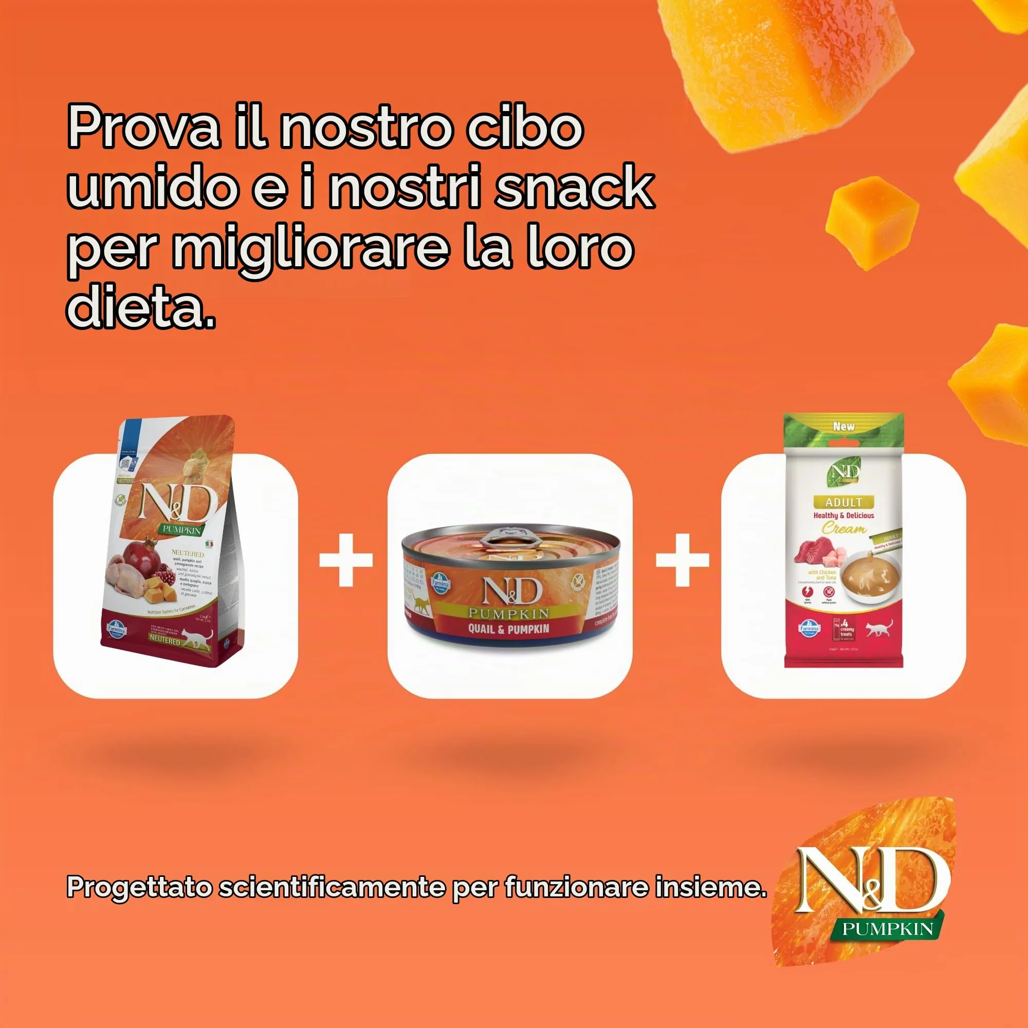 Farmina N&D Pumpkin Neutered Quaglia, Zucca E Melograno, 5 kg - immagine 8