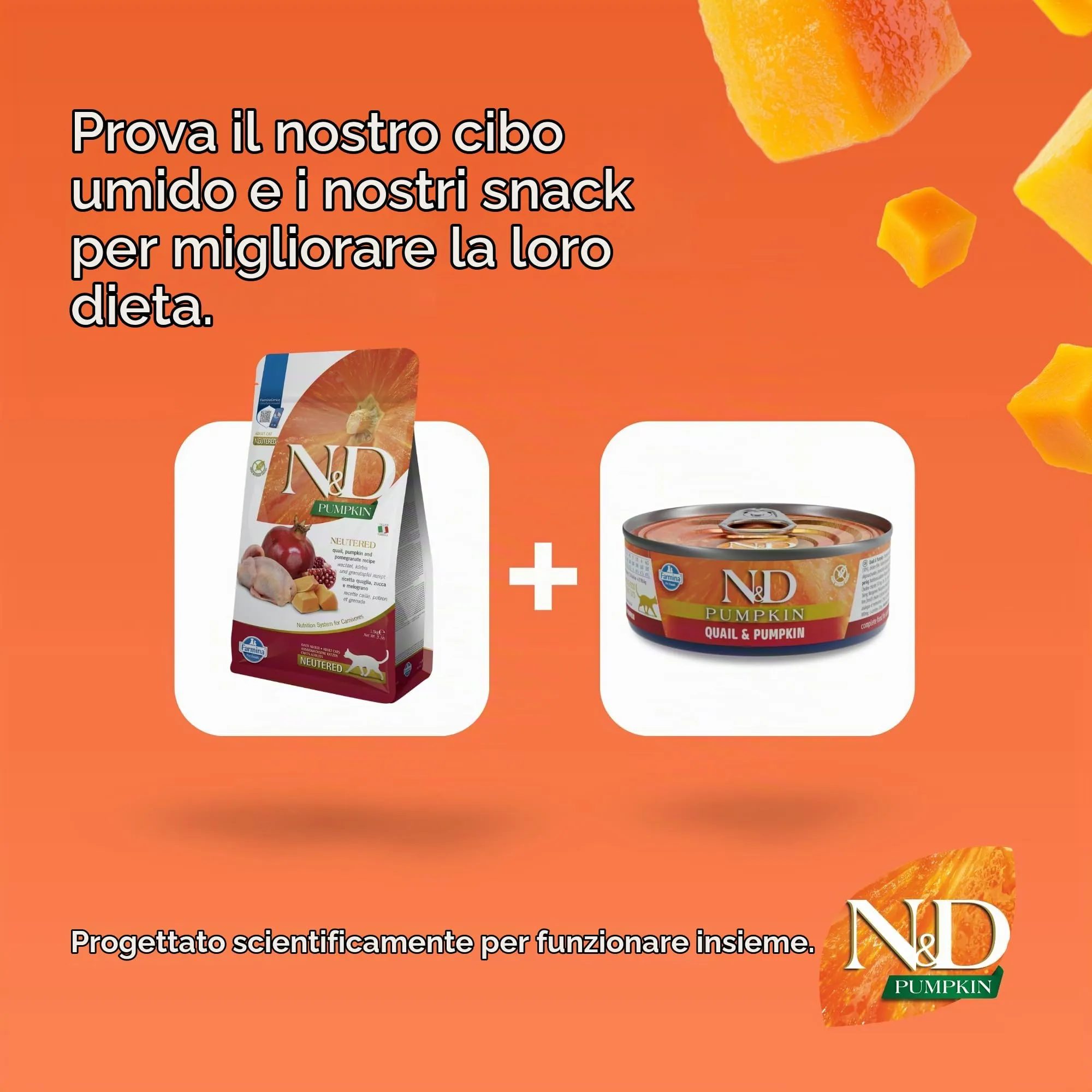 Farmina N&D Pumpkin Neutered Quaglia, Zucca E Melograno, 5 kg - immagine 9