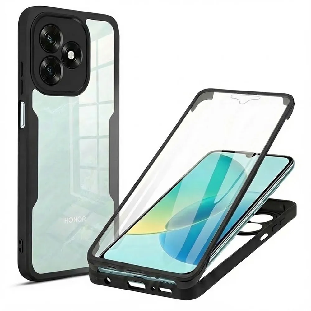 Custodia per Honor X5c Plus, Techsuit, ColorVerse 360, Nera - immagine 1