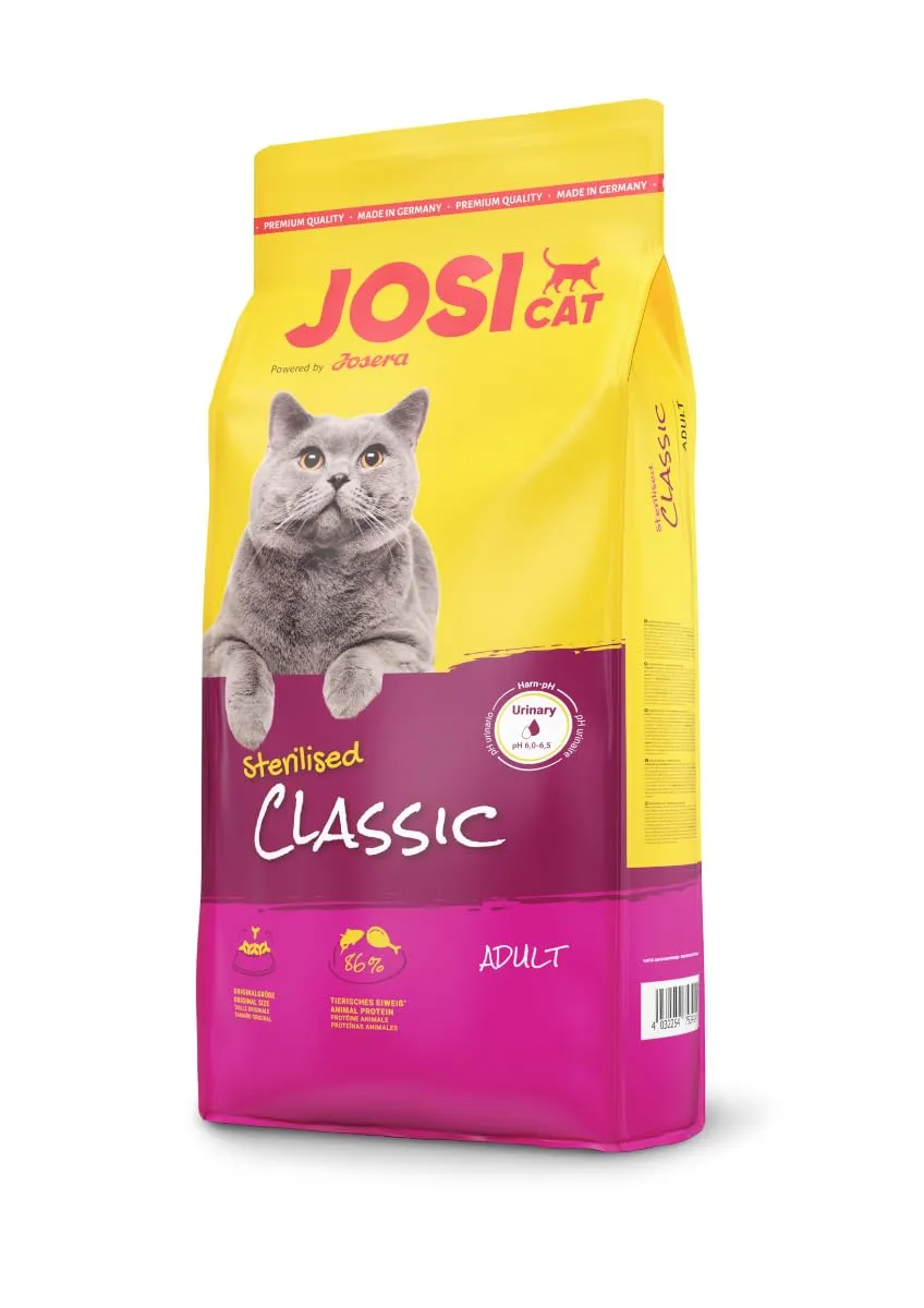 JosiCat Sterilised Classic (1 x 10 kg). cibo secco premium per gatti adulti e gatti. alimentato da JOSERA. confezione da 1 pezzo - immagine 1
