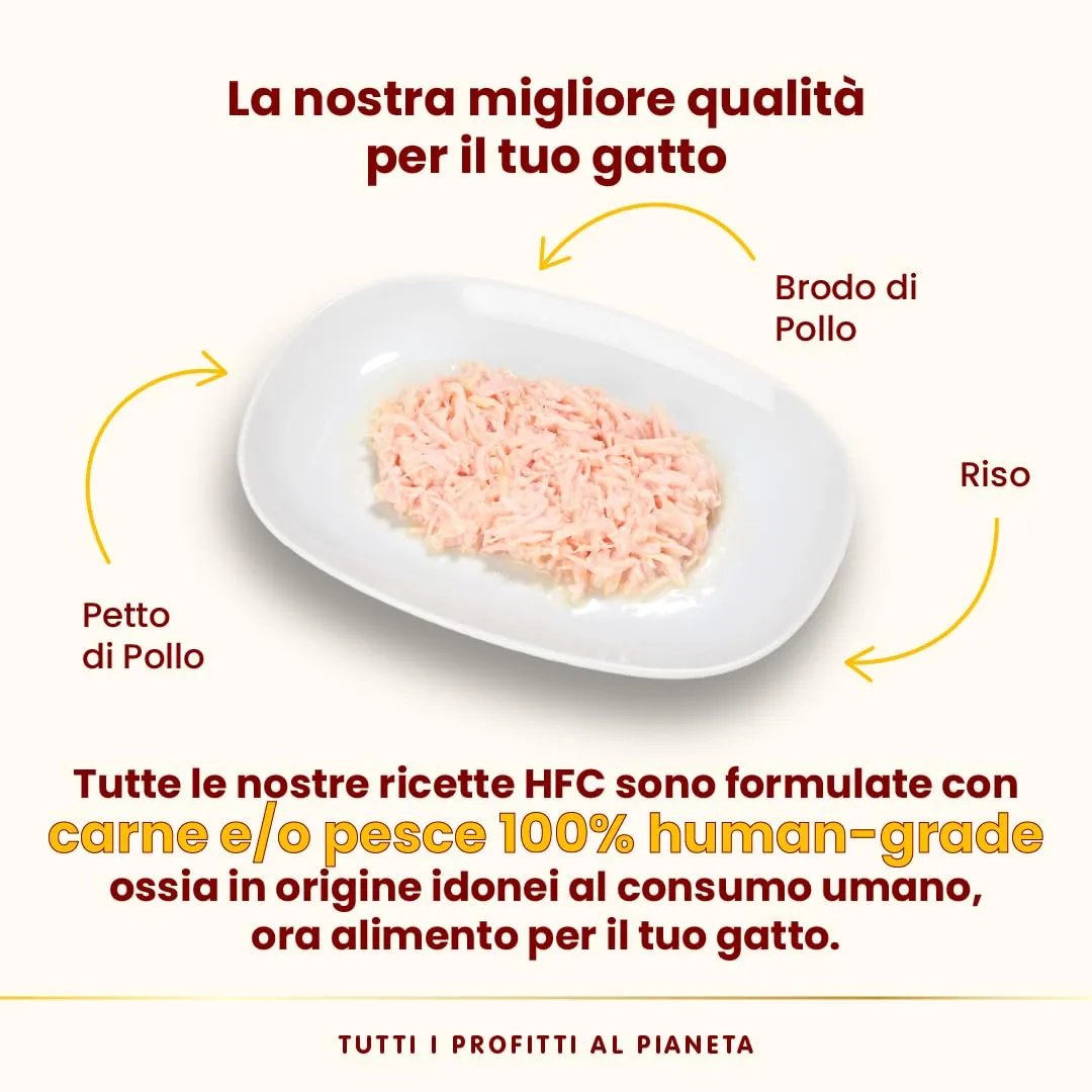 almo nature HFC Natural Light Meal - Petto di Pollo - Cibo Umido per Gatti Adulti - 4 lattine da 50g - immagine 3