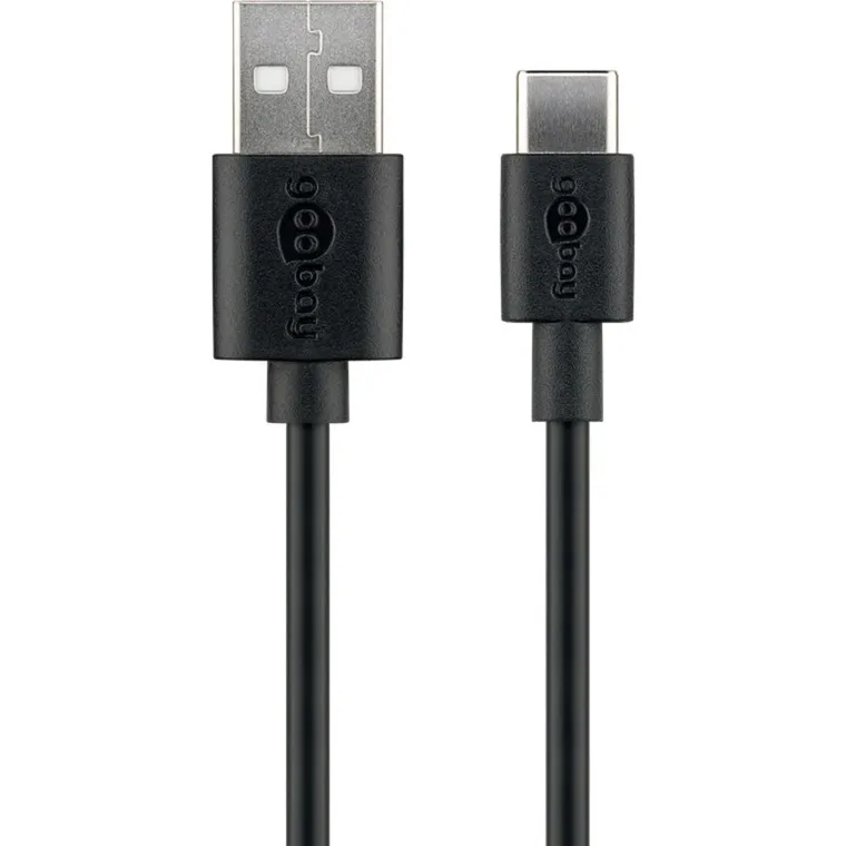 45735 cavo USB 1 m USB 2.0 USB A USB C Nero - immagine 1