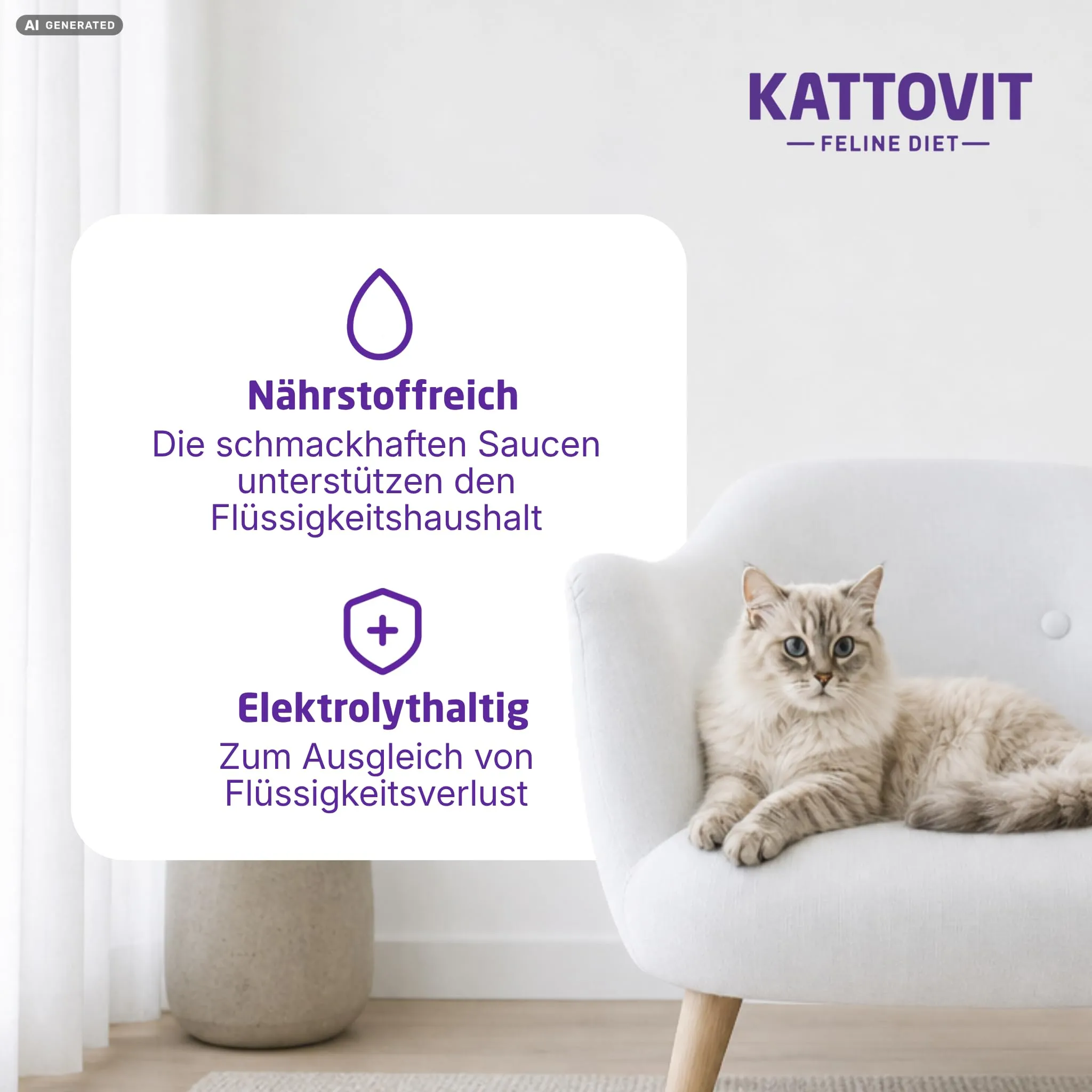 Kattovit Gastro Multipack | 12 x 85 g | Alimento dietetico completo per gatti con 4 gusti diversi in busta fresca | Per problemi gastro-intestinali - immagine 5
