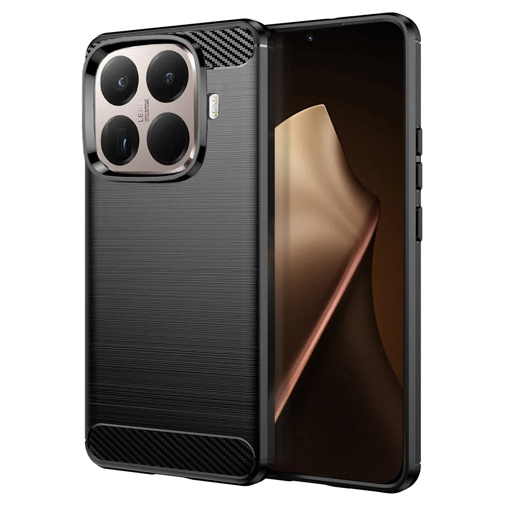 Custodia per Xiaomi 15T Pro, Techsuit, Carbonio, Nera - immagine 1