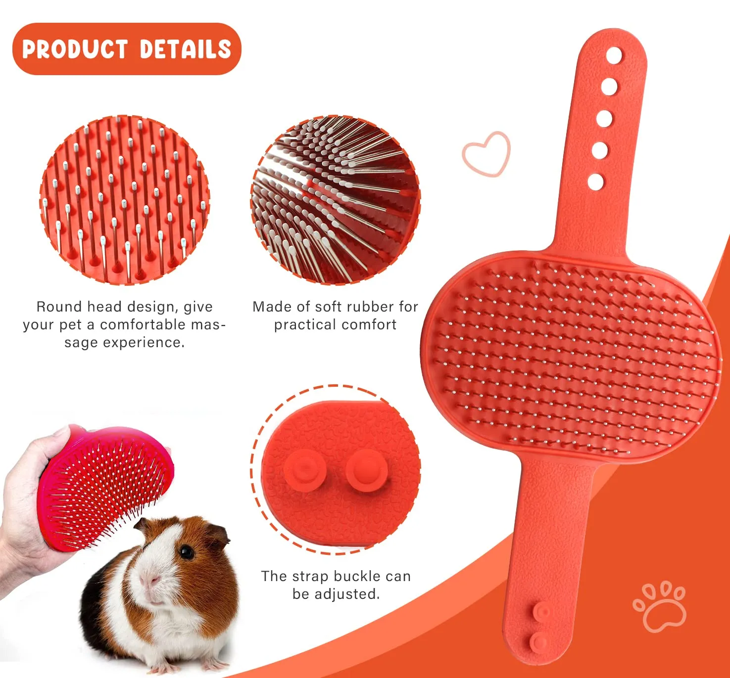 Crafterlife Kit per la toelettatura di coniglietti con spazzole per spargimento, pettine per spargimento di animali domestici, tagliaunghie per animali domestici, spazzola per toelettatura, guanto ago - immagine 5
