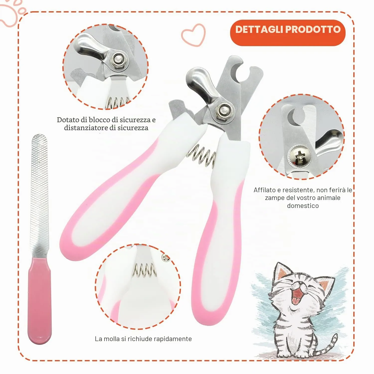 Crafterlife Kit per la toelettatura di coniglietti con spazzole per spargimento, pettine per spargimento di animali domestici, tagliaunghie per animali domestici, spazzola per toelettatura, guanto ago - immagine 6