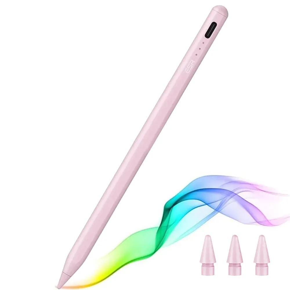 Touch Pen ESR per Apple iPad, Versione Attiva, Rosa - immagine 1