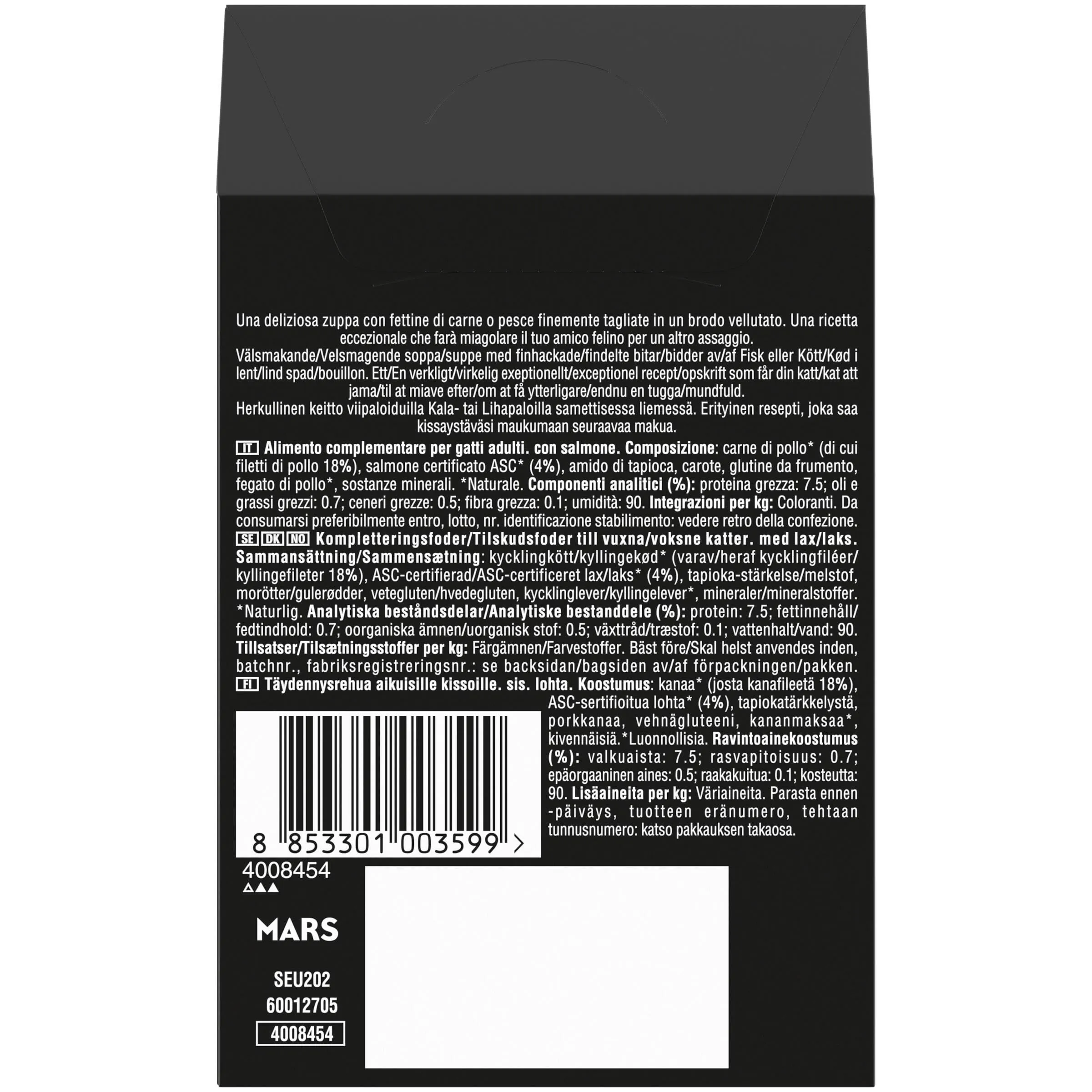 Busta di cibo umido per gatti adulti SHEBA Soup con Salmone, confezione da 40 (10x4x40g) - immagine 3