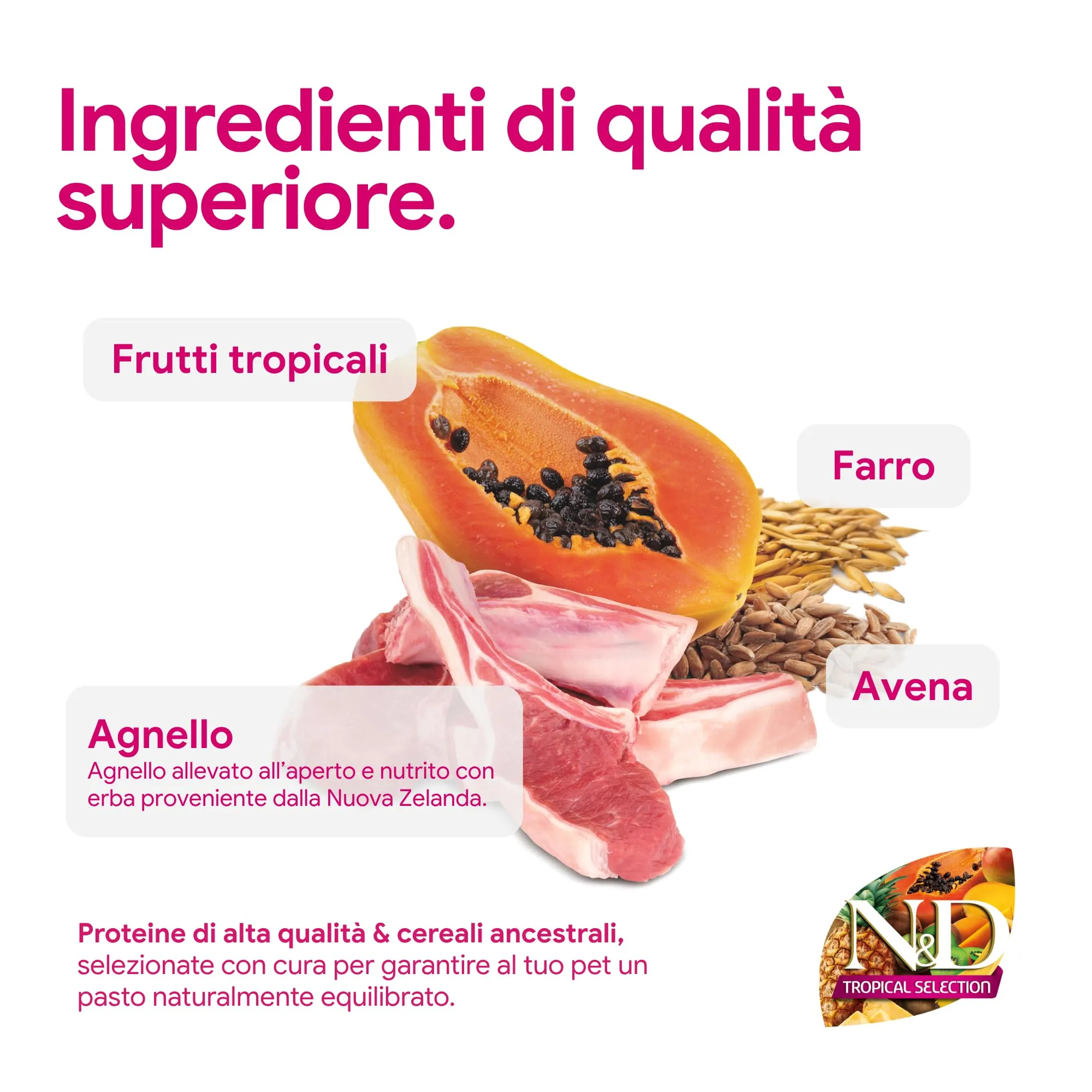 N&D Tropical Selection Neutered • Lamb and tropical fruits feline 5 kg - immagine 3
