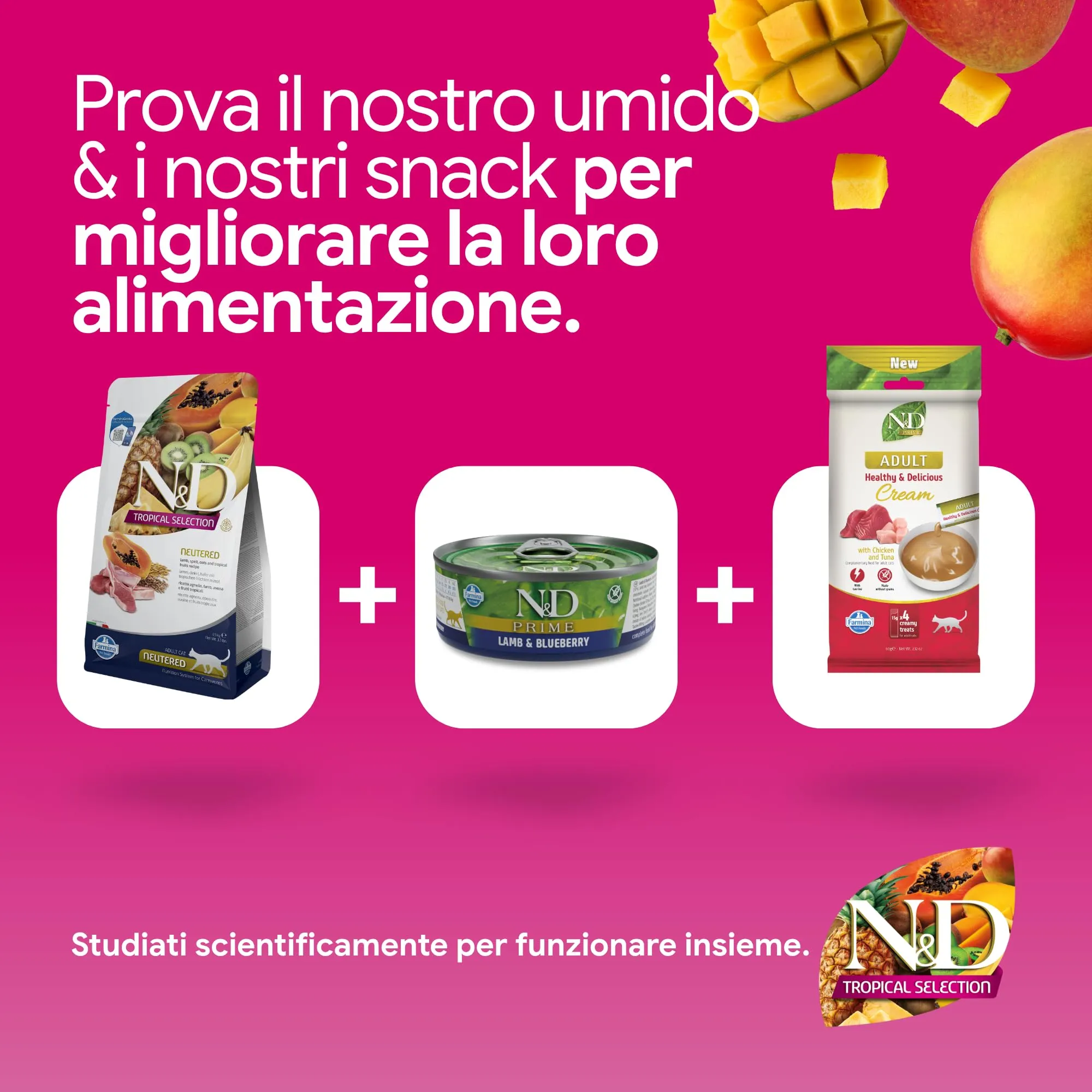 N&D Tropical Selection Neutered • Lamb and tropical fruits feline 5 kg - immagine 7