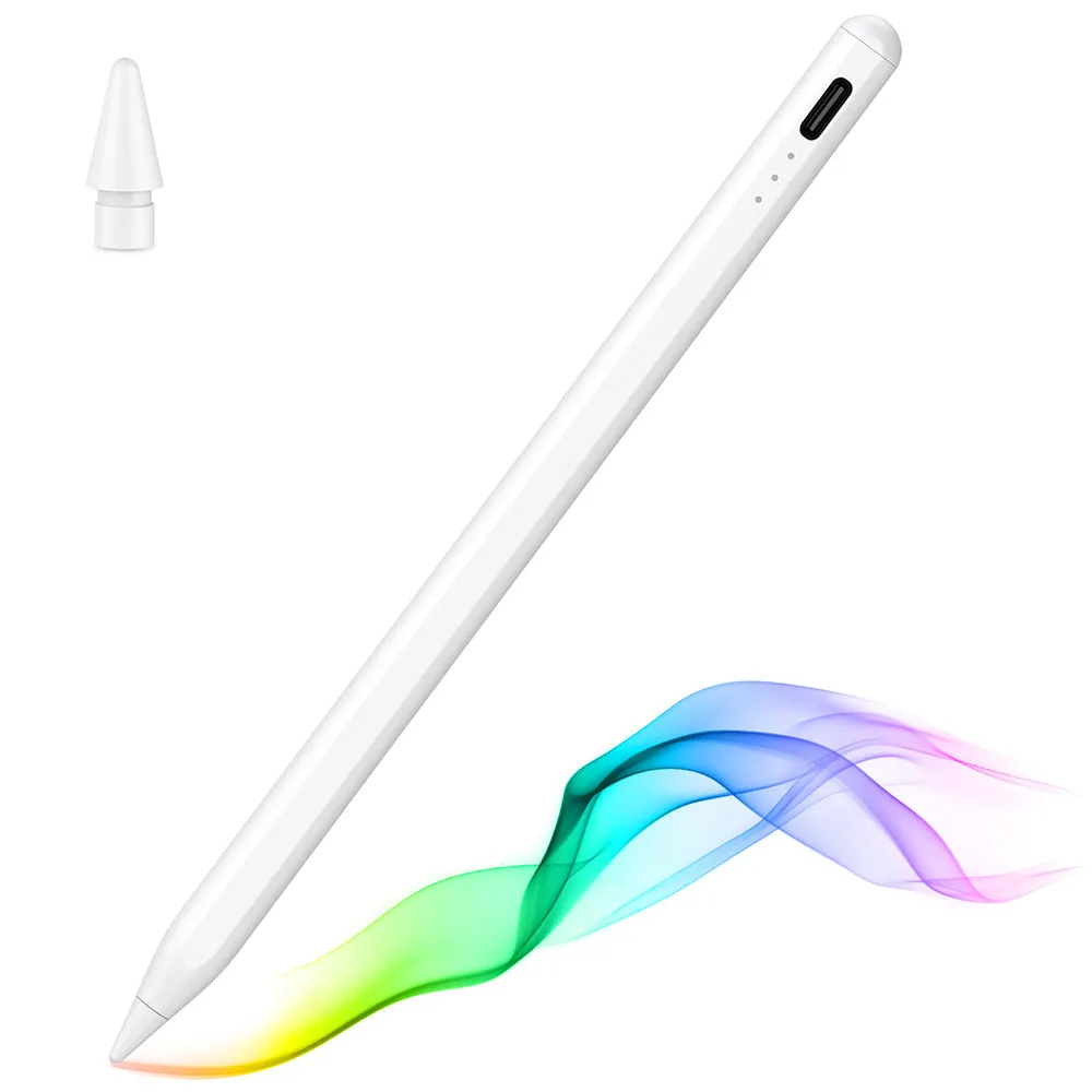 Touch Pen Techsuit JA04 per Apple iPad, Versione Attiva, Bianco - immagine 1