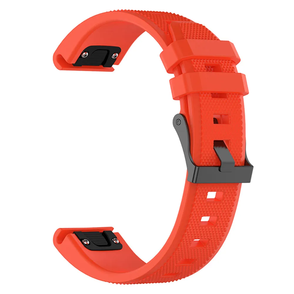 Cinturino Techsuit W058 per Garmin Watch Fenix Series, 26mm, Arancione - immagine 1