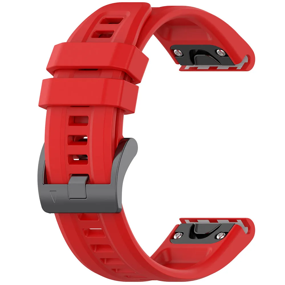 Cinturino Techsuit W060 per Garmin Watch Fenix / Forerunner Series, Rosso - immagine 1