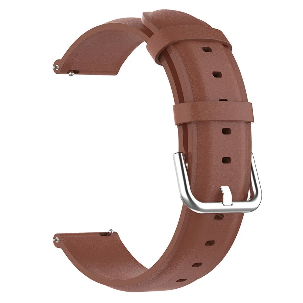 Cinturino Techsuit W007PU per Samsung Galaxy Watch / Huawei Watch Series, Marrone - immagine 1