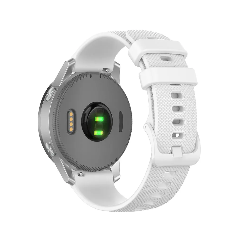 Cinturino Techsuit W006 per Huawei Watch / Garmin Watch Series, Bianco - immagine 1