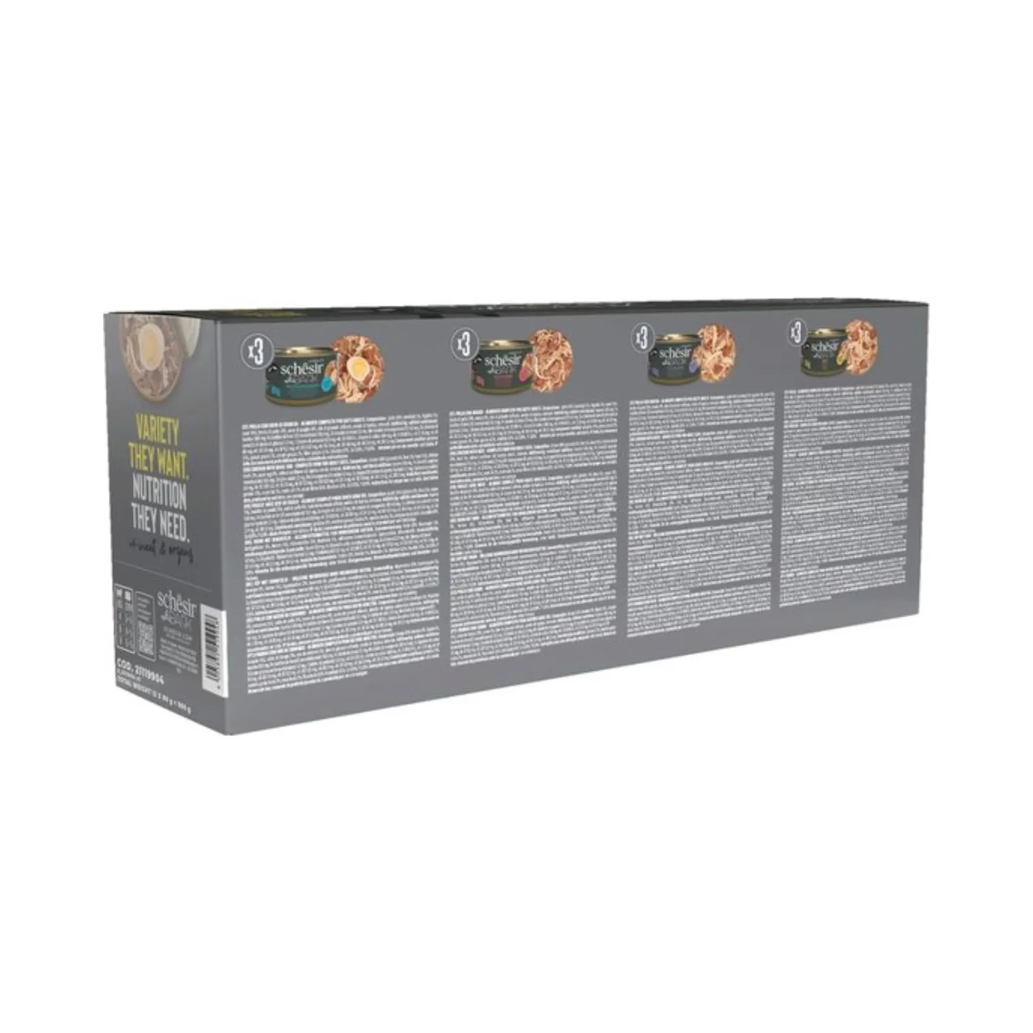 Schesir After Dark, Multigusto in Mousse, Alimento Umido Completo per Gatti, in Lattina, Grain Free, Alto Contenuto di Proteine, Fonte di Idratazione, 12 x 80 g - immagine 3