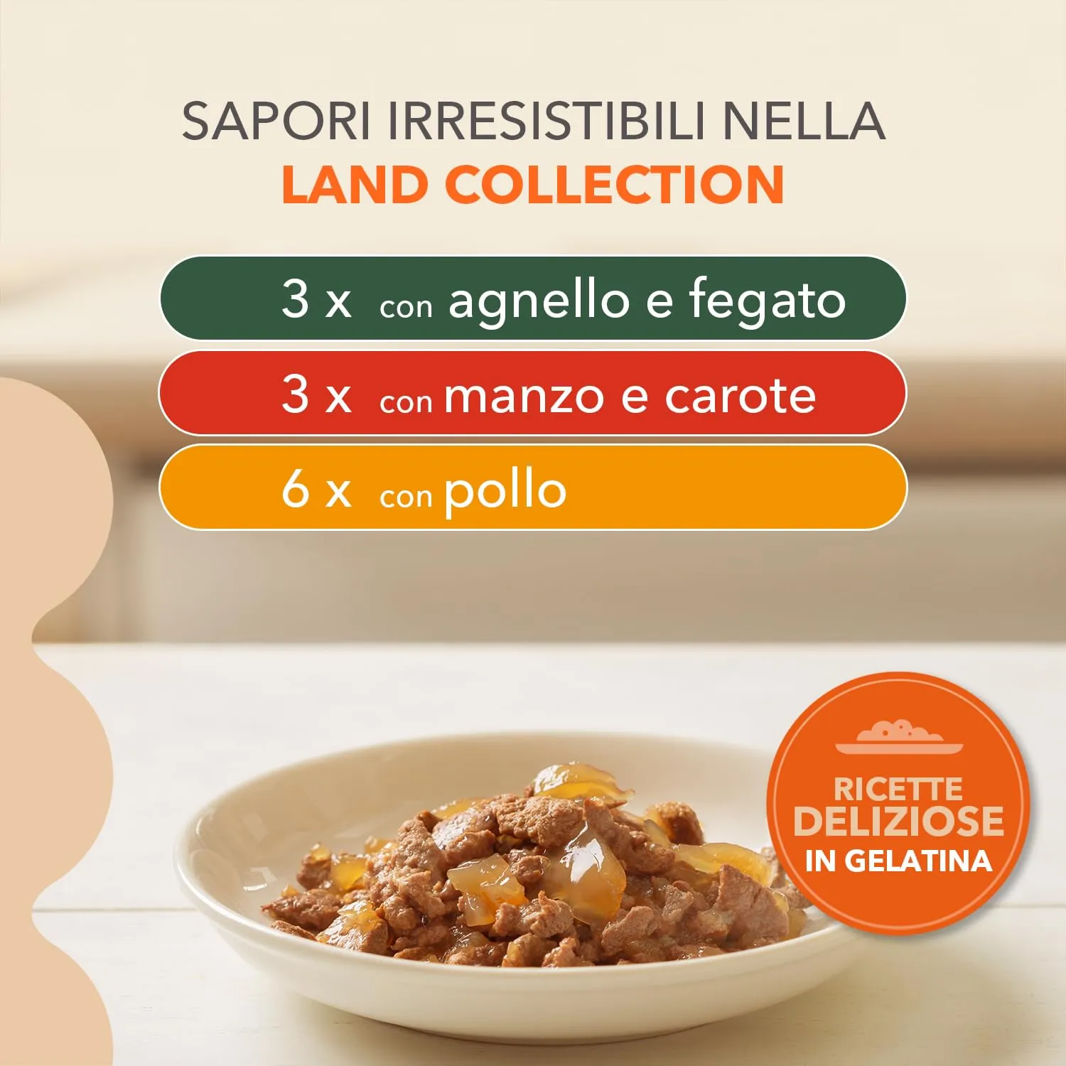 IAMS Senior Land Collection - Cibo umido per gatti in gelatina, 12 x 85 g - immagine 4