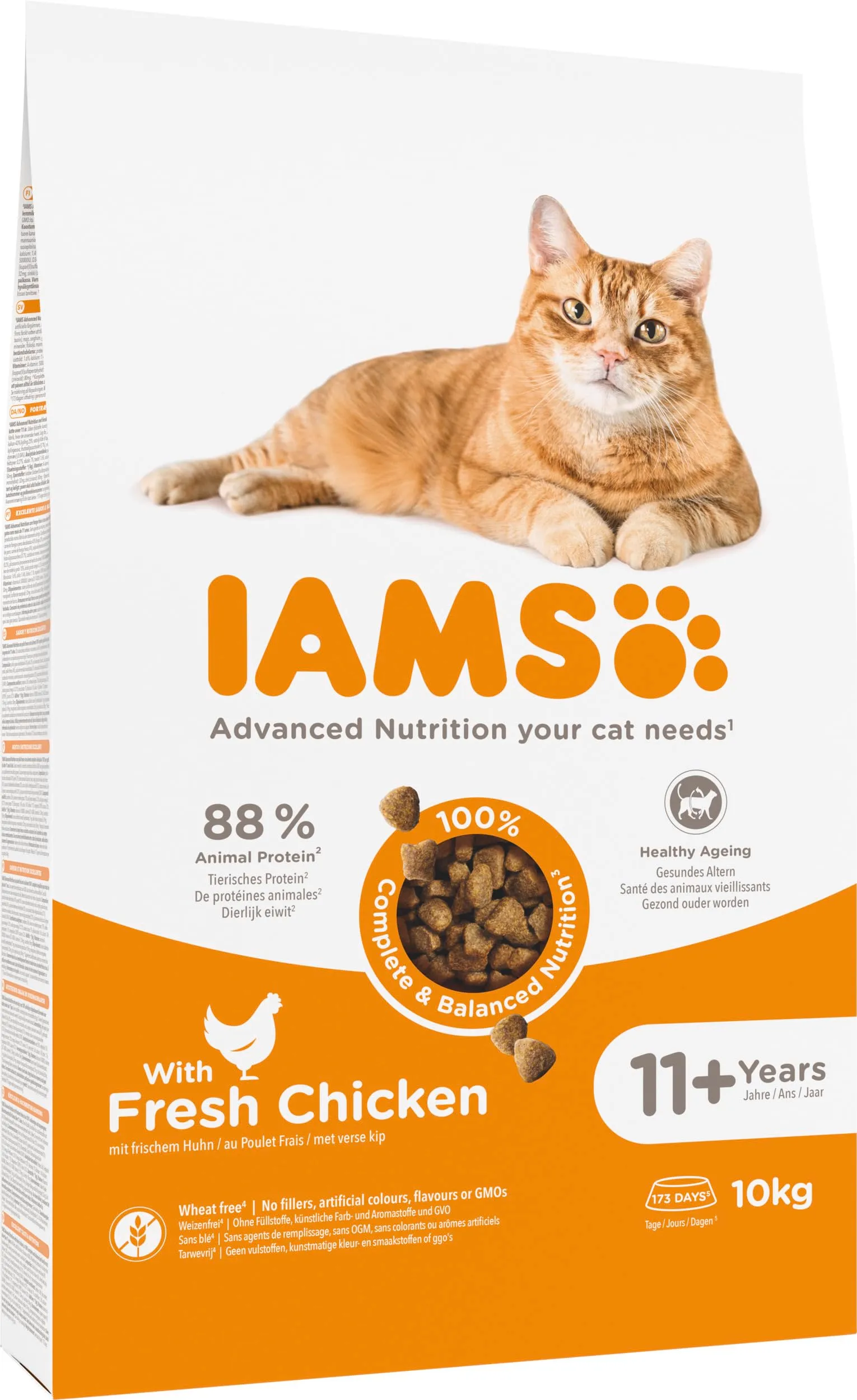 IAMS Cibo secco per gatti anziani da 11 anni con pollo, 10 kg - immagine 7