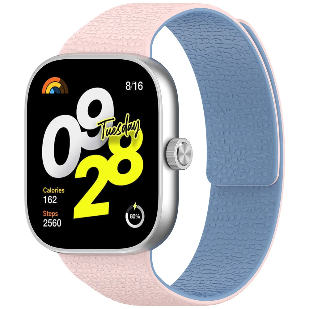 Cinturino Techsuit W016 per Xiaomi Smart Band / Watch Series, Rosa Blu - immagine 1