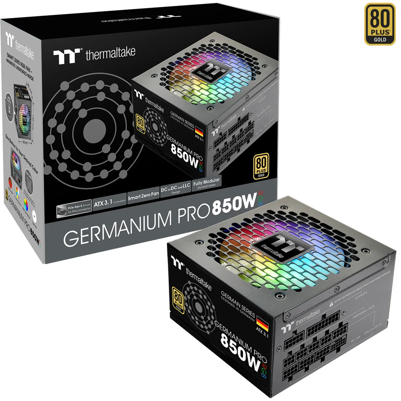 Germanium Pro RGB 850W, Alimentatore PC - immagine 1