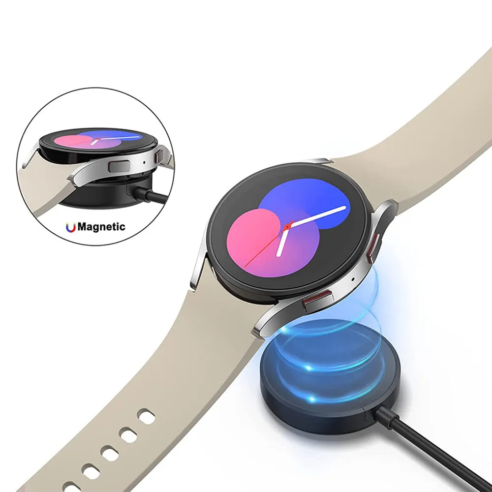 Caricabatterie Wireless Techsuit TSC11 per Samsung Galaxy Watch Series, USB-A, Nero - immagine 1