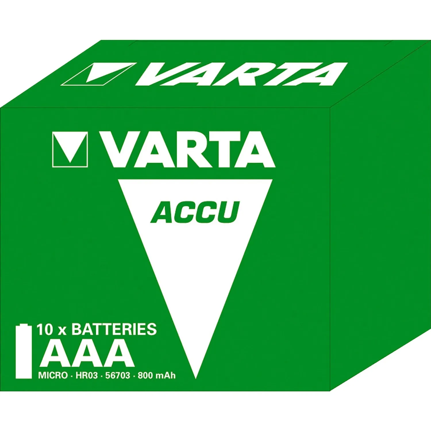 LongLife Batteria ricaricabile Mini Stilo AAA Nichel-Metallo Idruro (NiMH), Contenitore batteria - immagine 1
