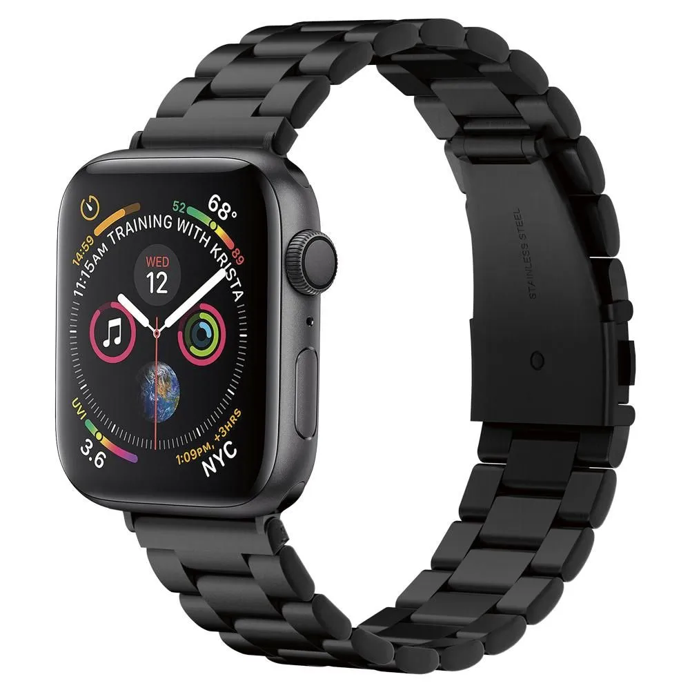 Cinturino Spigen Modern Fit per Apple Watch 49mm / 46mm / 45mm / 44mm / 42mm Series, Nero 062MP25403 - immagine 1
