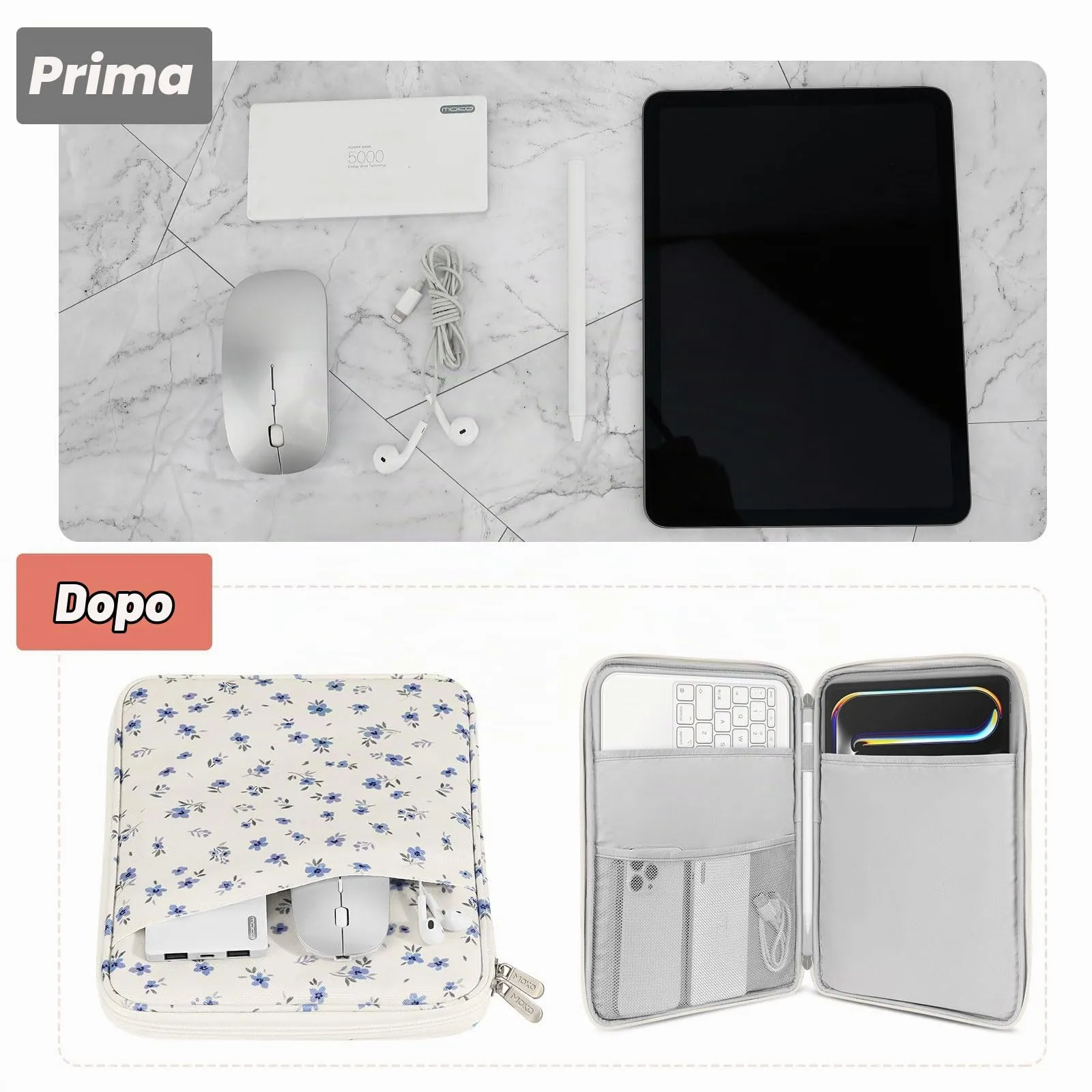 MoKo Borsa Sleeve per Tablet 9-11 Pollici, Imbottita - immagine 4