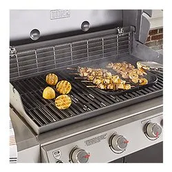 Piastra ghisa (36,3x35,8cm) multifunzione con griglia Nero 8858 - immagine 1