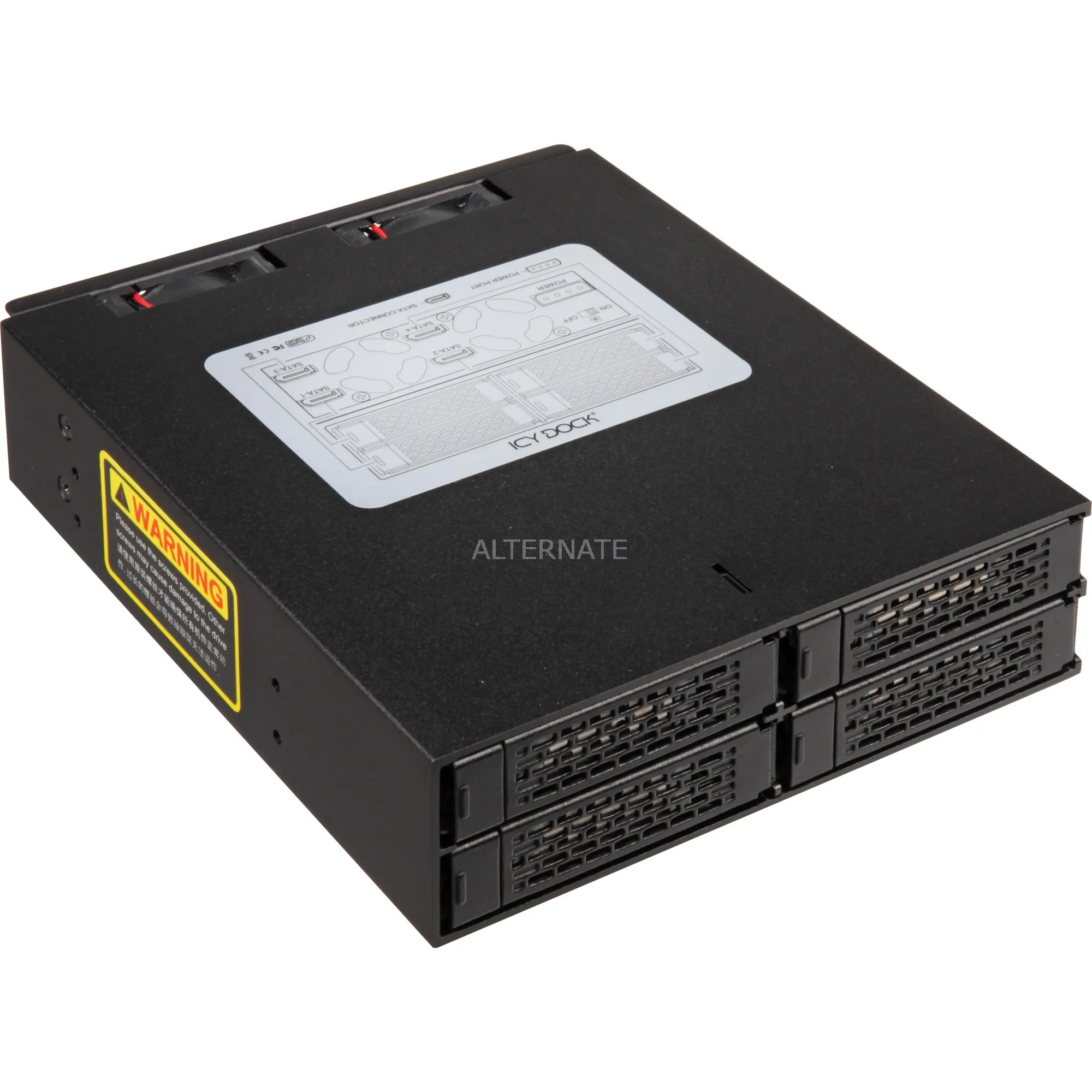 MB994SP-4SB-1 pannello drive bay 13,3 cm (5.25") Pannello portante Nero, Inquadramento - immagine 1