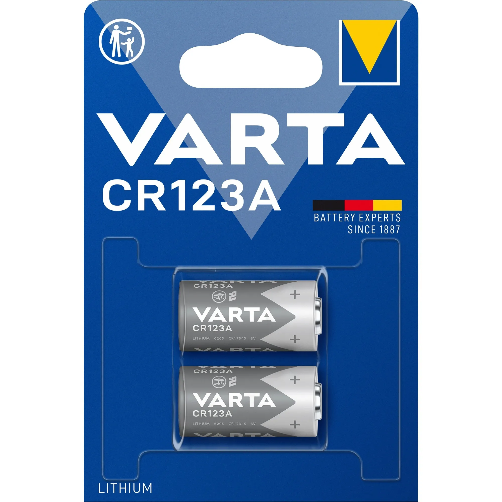 -CR123A-2 Batterie per uso domestico, Batteria - immagine 1