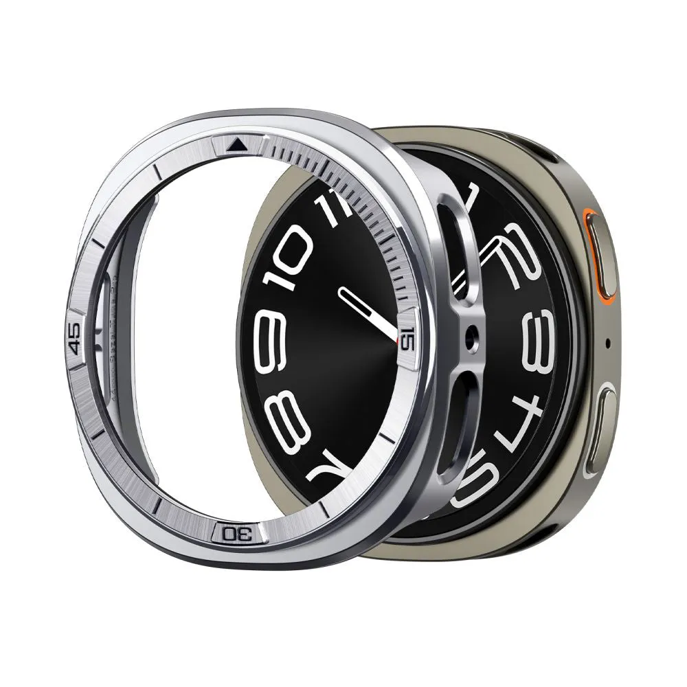 Cornice Protettiva Spigen Tune Pro Pilot per Samsung Galaxy Watch9 / Watch8 44mm, Argento ACS10011 - immagine 1