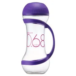 Borraccia plastica (560ml) Dumbell Lock&Lock Viola HAP505VOL - immagine 1