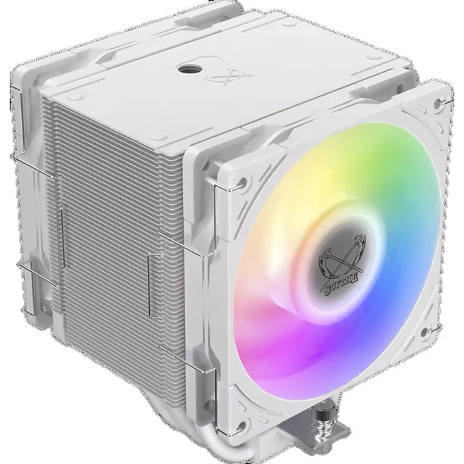 Mugen 6 Ventola Doppia Edizione Bianca ARGB, raffreddamento CPU - immagine 1