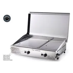 Piastra cottura gpl e metano Plancha Double Duegas Satinato 4071 M Cover - immagine 1
