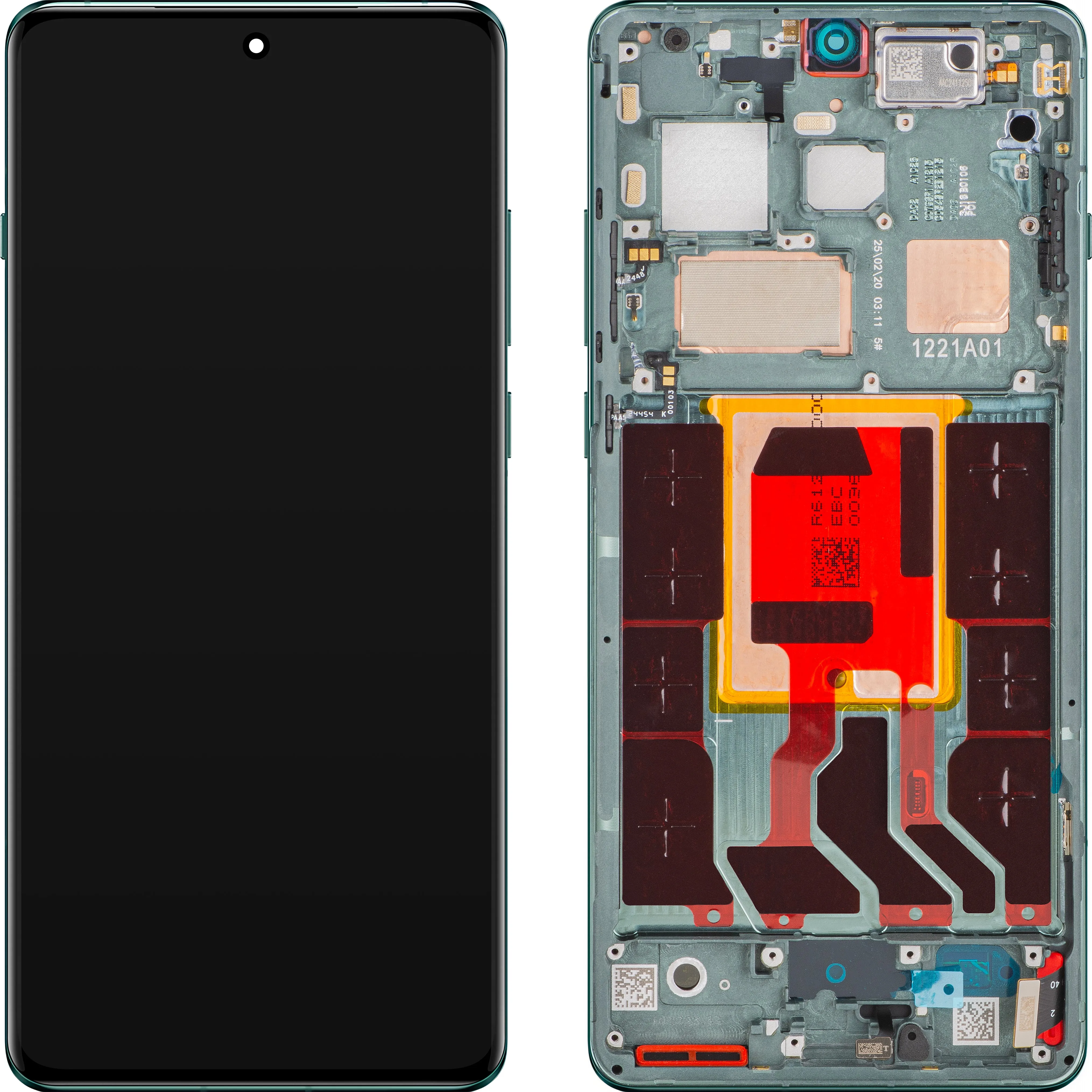 Display con Touchscreen OnePlus 12, con Cornice, Verde (Flowy Emerald), Service Pack 621029000117 - immagine 1