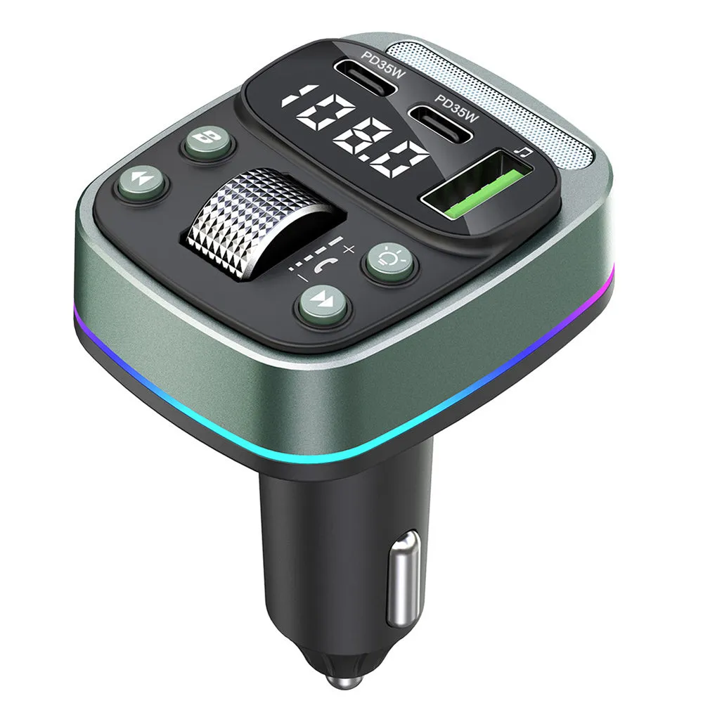 Modulatore FM Bluetooth Techsuit EchoDrive, 1 x USB-A - 2 x USB-C - immagine 1