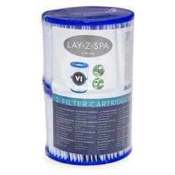 Cartuccia filtro piscina 2 pz Pompa Bestway Lay-z-Spa LAY Z SPA 60311 - immagine 1
