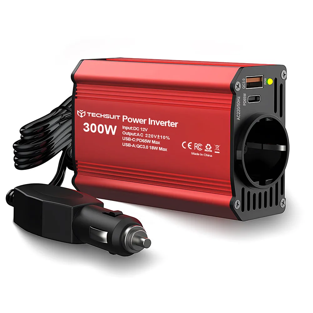 Invertitore Elettrico Auto Techsuit FlexiCarVolt, 300W - immagine 1