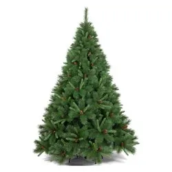 Albero Natale addobbato TARVISIO Verde (PVC e PE - H210 D139 cm) TARVISIO210 - immagine 1