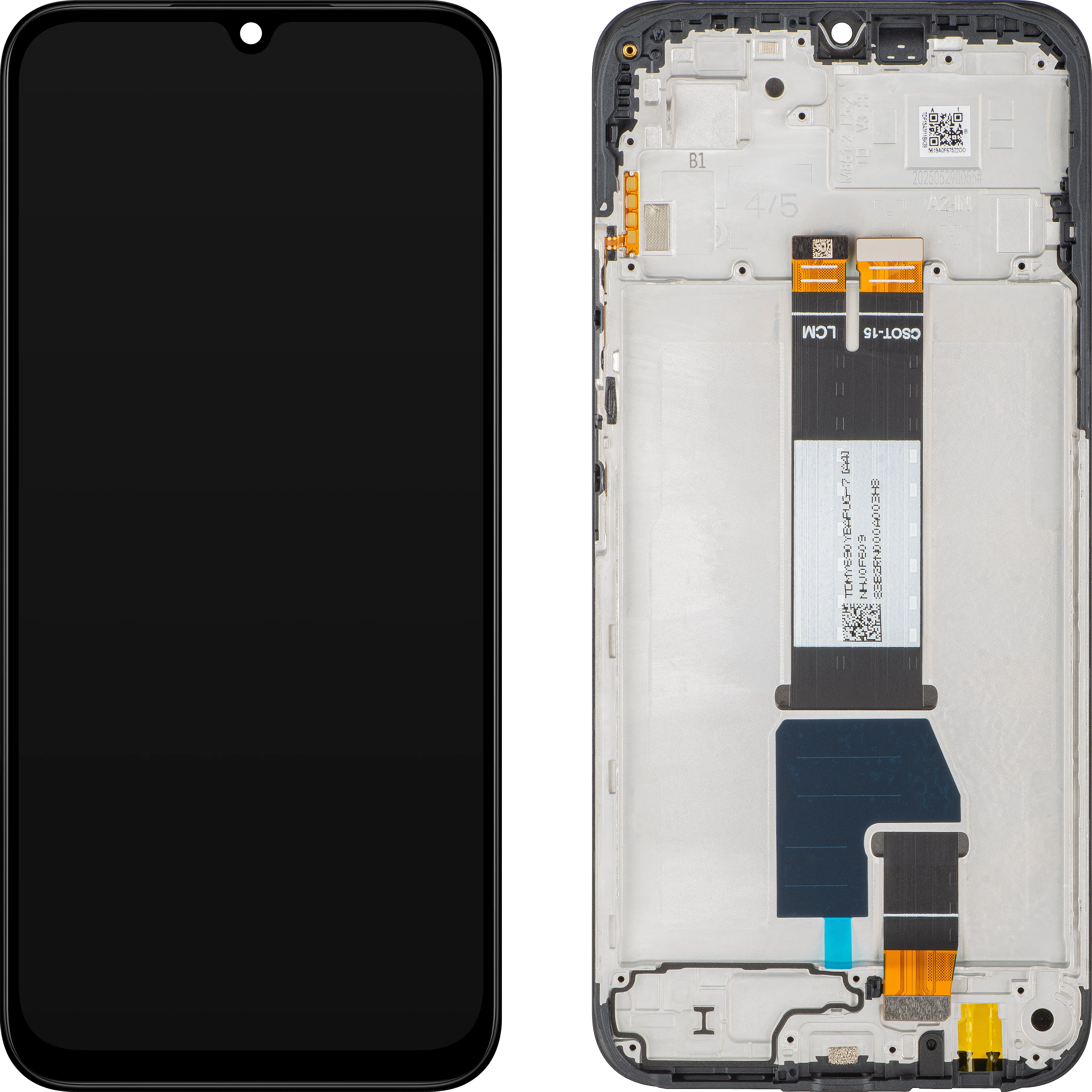 Display con Touchscreen Xiaomi Poco C85 4G / Redmi 15C 5G / 15C 4G, con Cornice, Versione Globale, Nero, Service Pack 5600020P15A00 - immagine 1