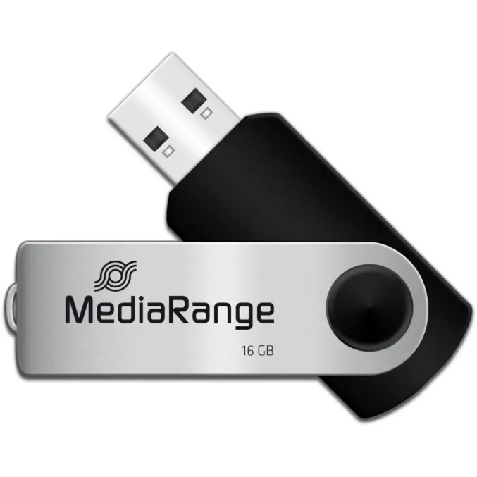 MR910 unità flash USB 16 GB USB Type-A / Micro-USB 2.0 Nero, Argento, Chiavetta USB - immagine 1