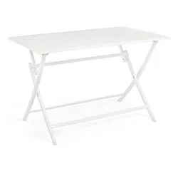 Tavolo pieghevole da esterno alluminio ELIN Lh30 Bianco (110x70x71cm) 0662503 - immagine 1