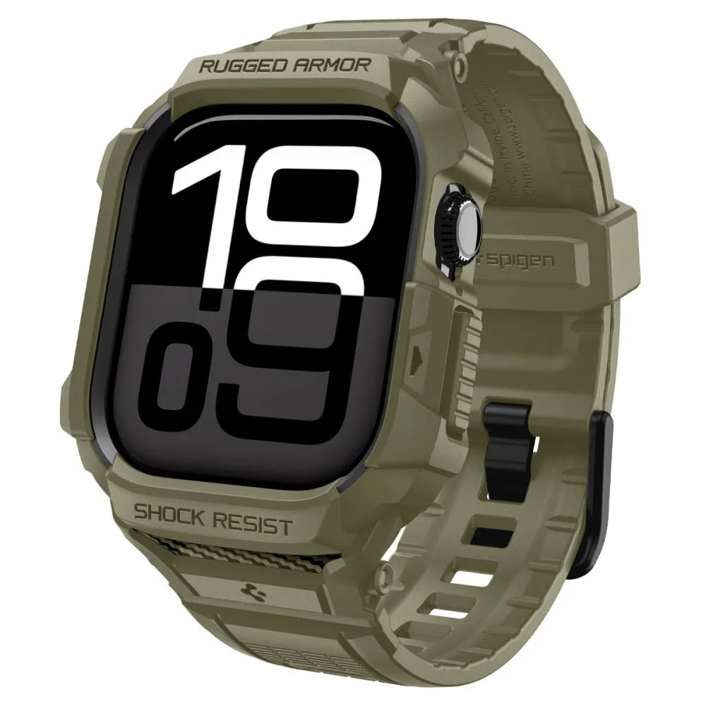 Custodia Spigen Rugged Armor Pro V2 per Apple Watch Series 10 / 11 46mm, Kaki ACS10507 - immagine 1