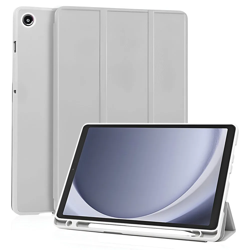 Custodia per Samsung Galaxy Tab A11 / Tab A9, Techsuit, Flex Trifold New Model, Grigio - immagine 1