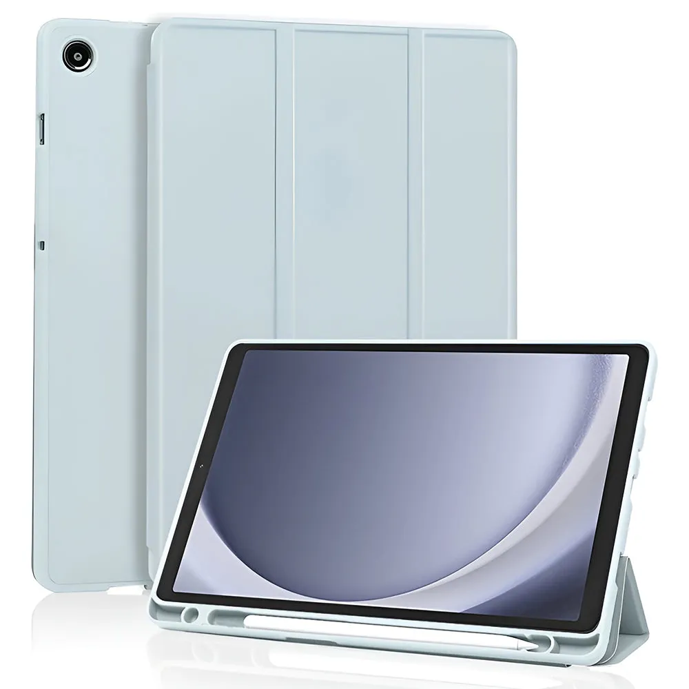 Custodia per Samsung Galaxy Tab A11 / Tab A9, Techsuit, Flex Trifold New Model, Blu - immagine 1